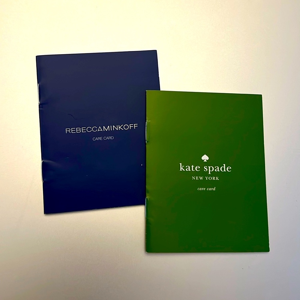 💯Kate Spade & Rebecca Minkoff Care books 🎁